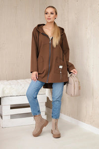 Punto Milano Hoodie 6722 / – Brown цвет / color | Lexline Fashion