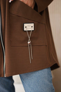 Punto Milano Hoodie 6722 / – Brown цвет / color | Lexline Fashion