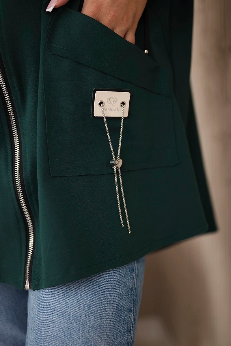 Punto Milano Hoodie 6722 / – Dark || green цвет / color | Lexline Fashion