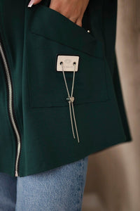 Punto Milano Hoodie 6722 / – Dark || green цвет / color | Lexline Fashion