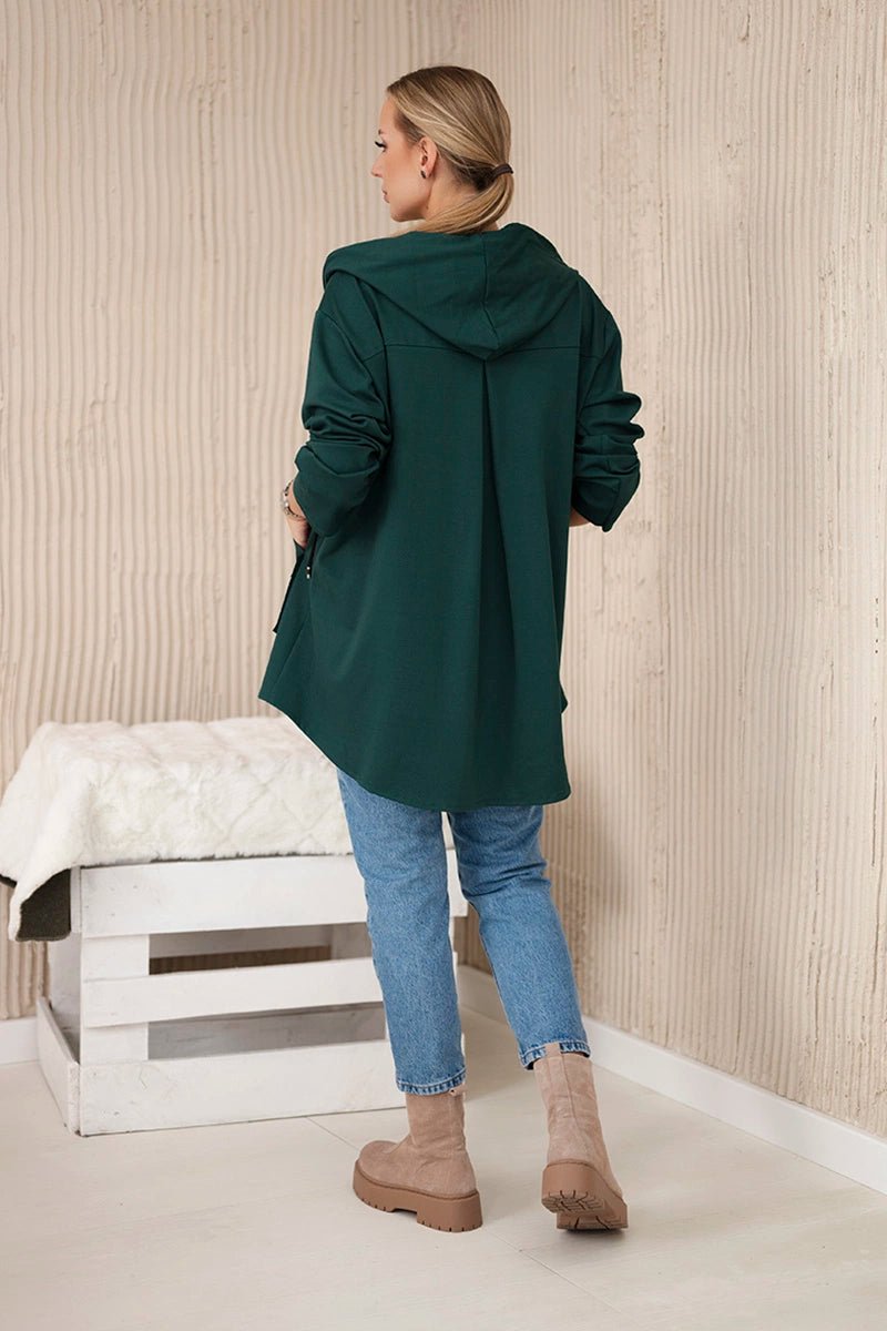Punto Milano Hoodie 6722 / – Dark || green цвет / color | Lexline Fashion