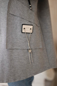 Punto Milano Hoodie 6722 / – Gray цвет / color | Lexline Fashion