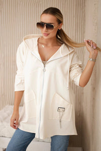 Punto Milano Hoodie 6722 / – Light || Beige цвет / color | Lexline Fashion