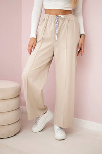 Punto Milano Wide - leg Pants ART52111 / – Beige цвет / color | Lexline Fashion