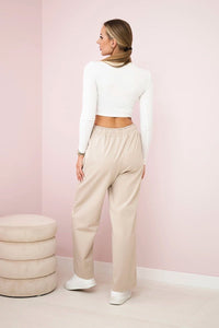 Punto Milano Wide - leg Pants ART52111 / – Beige цвет / color | Lexline Fashion