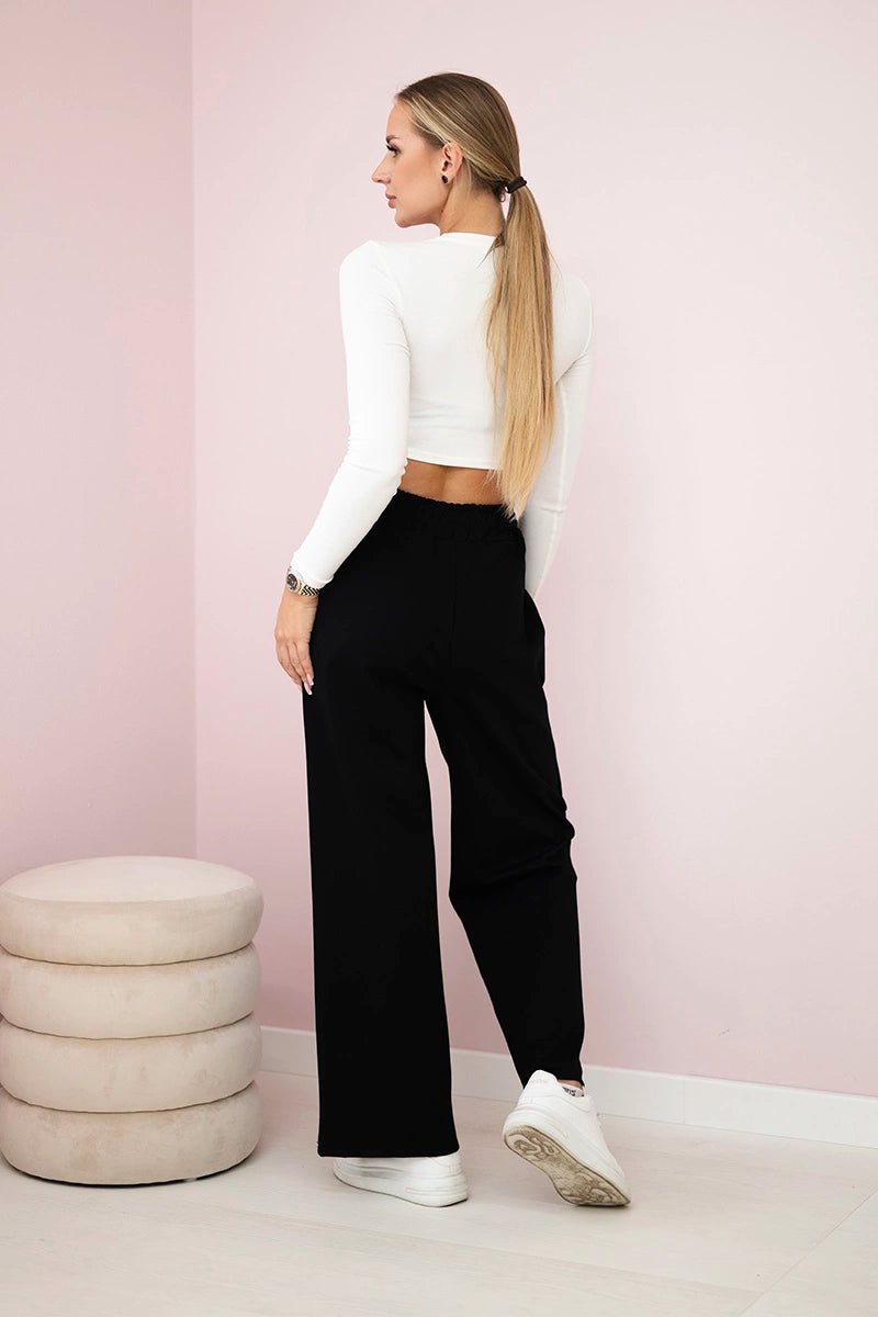 Punto Milano Wide - leg Pants ART52111 / – Black цвет / color | Lexline Fashion