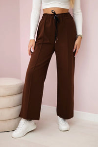Punto Milano Wide - leg Pants ART52111 / – Brown цвет / color | Lexline Fashion