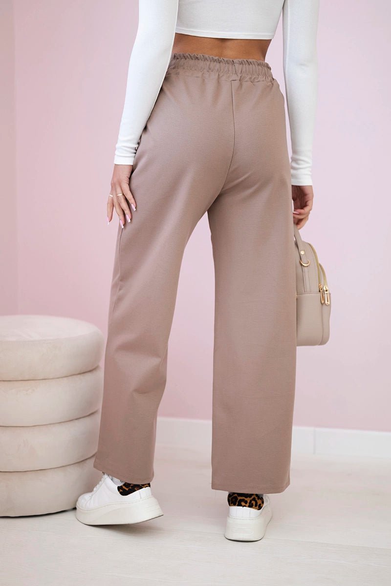 Punto Milano Wide - leg Pants ART52111 / – Fango цвет / color | Lexline Fashion