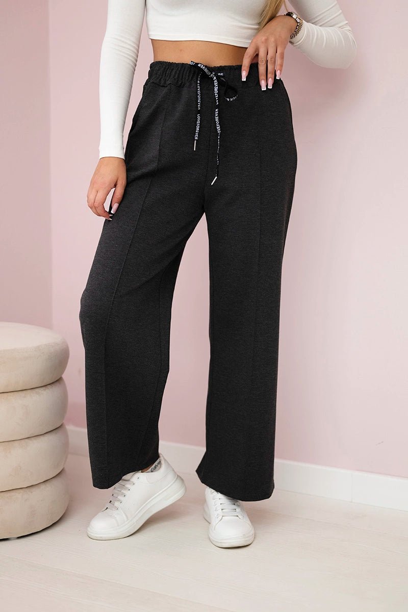 Punto Milano Wide - leg Pants ART52111 / – Graphite цвет / color | Lexline Fashion