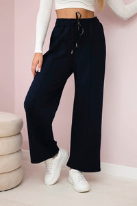 Punto Milano Wide - leg Pants ART52111 / – Navy blue цвет / color | Lexline Fashion