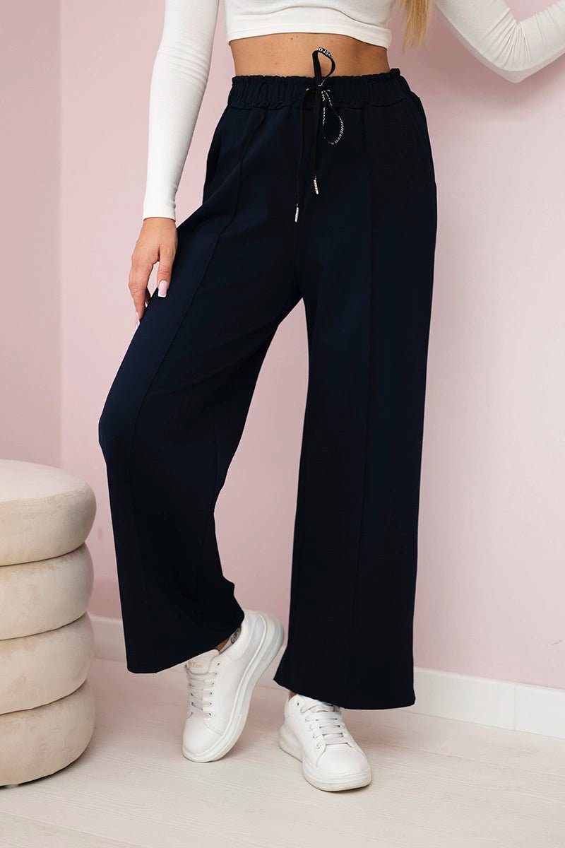 Punto Milano Wide - leg Pants ART52111 / – Navy blue цвет / color | Lexline Fashion