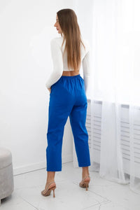Punto trousers trousers with chain 6759V / – Blue cornflower цвет / color | Lexline Fashion