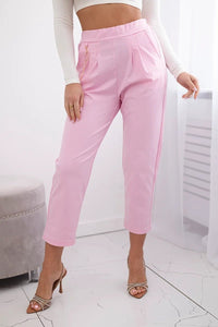 Punto trousers trousers with chain 6759V / – Light || Pink цвет / color | Lexline Fashion