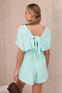 Ruffled jumpsuit ART3253 / – Mint цвет / color | Lexline Fashion