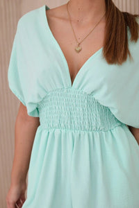Ruffled jumpsuit ART3253 / – Mint цвет / color | Lexline Fashion