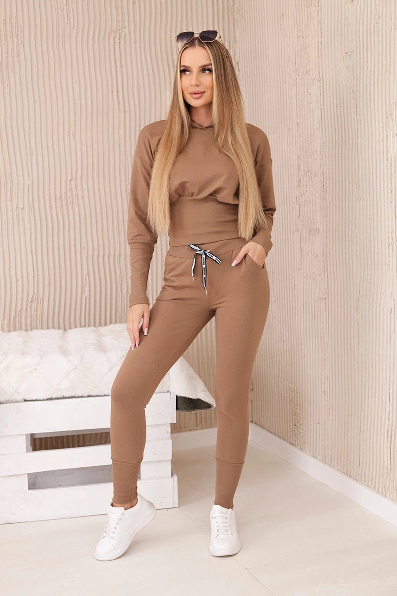 Set blouse + pants 9323 / – Camel цвет / color | Lexline Fashion