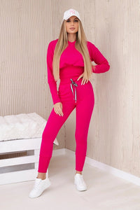 Set blouse + pants 9323 / – Fuchsia цвет / color | Lexline Fashion