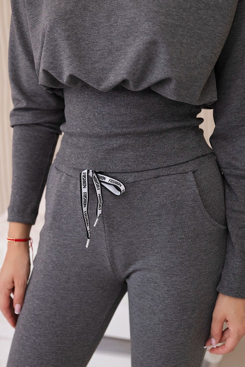 Set blouse + pants 9323 / – Graphite цвет / color | Lexline Fashion