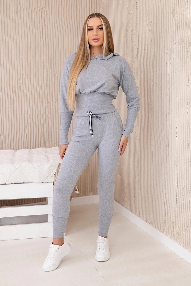 Set blouse + pants 9323 / – Gray цвет / color | Lexline Fashion