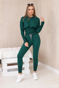 Set blouse + pants 9323 / – Green цвет / color | Lexline Fashion