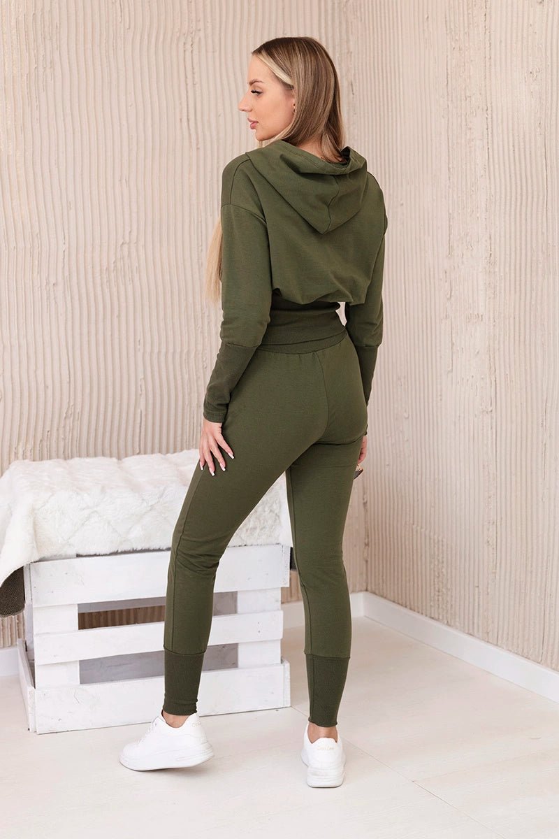 Set blouse + pants 9323 / – Khaki цвет / color | Lexline Fashion