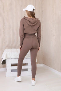 Set blouse + pants 9323 / – Mocca цвет / color | Lexline Fashion