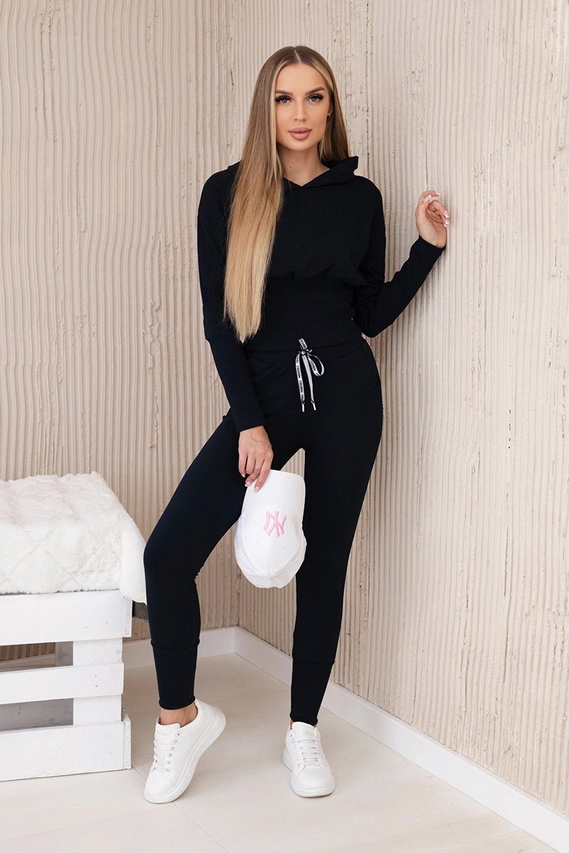 Set blouse + pants 9323 / – Navy blue цвет / color | Lexline Fashion