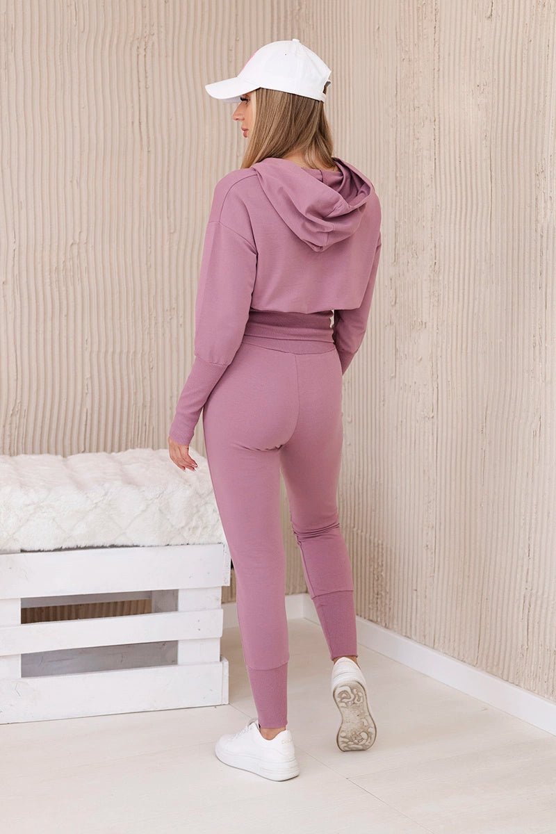 Set blouse + pants 9323 / – Pink || Dark цвет / color | Lexline Fashion