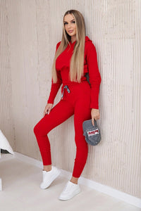 Set blouse + pants 9323 / – Red цвет / color | Lexline Fashion