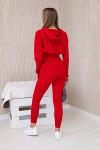 Set blouse + pants 9323 / – Red цвет / color | Lexline Fashion