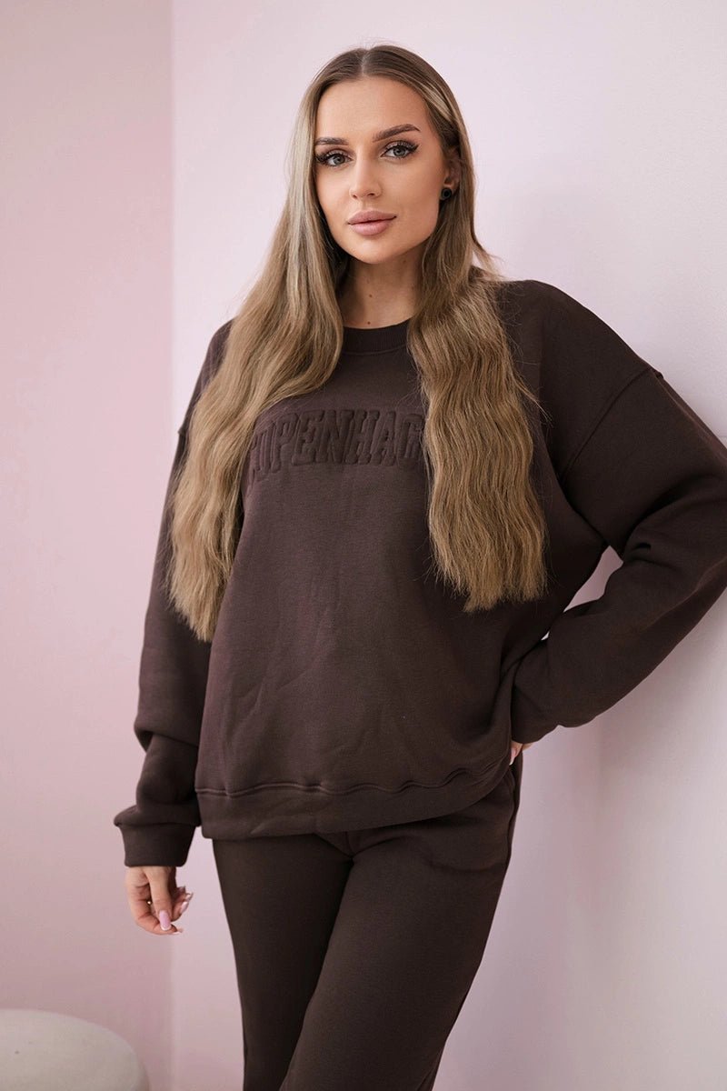 Set Copenhagen 9597 / – Brown цвет / color | Lexline Fashion