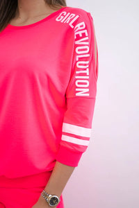 Set with print Girl Revolution 8849