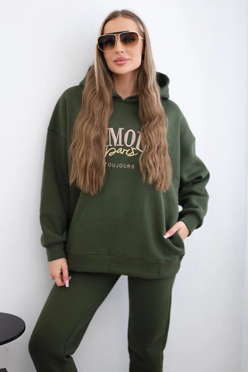 Set L'Amour hoodie and pants 9611 / – Camel цвет / color | Lexline Fashion