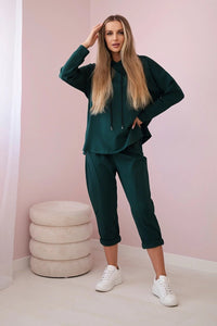 Set Milano hoodie + pants 7036T / – Camel цвет / color | Lexline Fashion