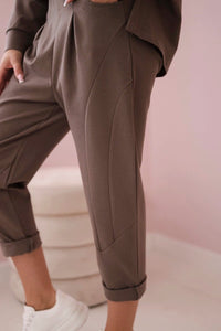 Set Milano hoodie + pants 7036T / – Fango цвет / color | Lexline Fashion