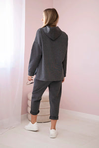 Set Milano hoodie + pants 7036T / – Graphite цвет / color | Lexline Fashion