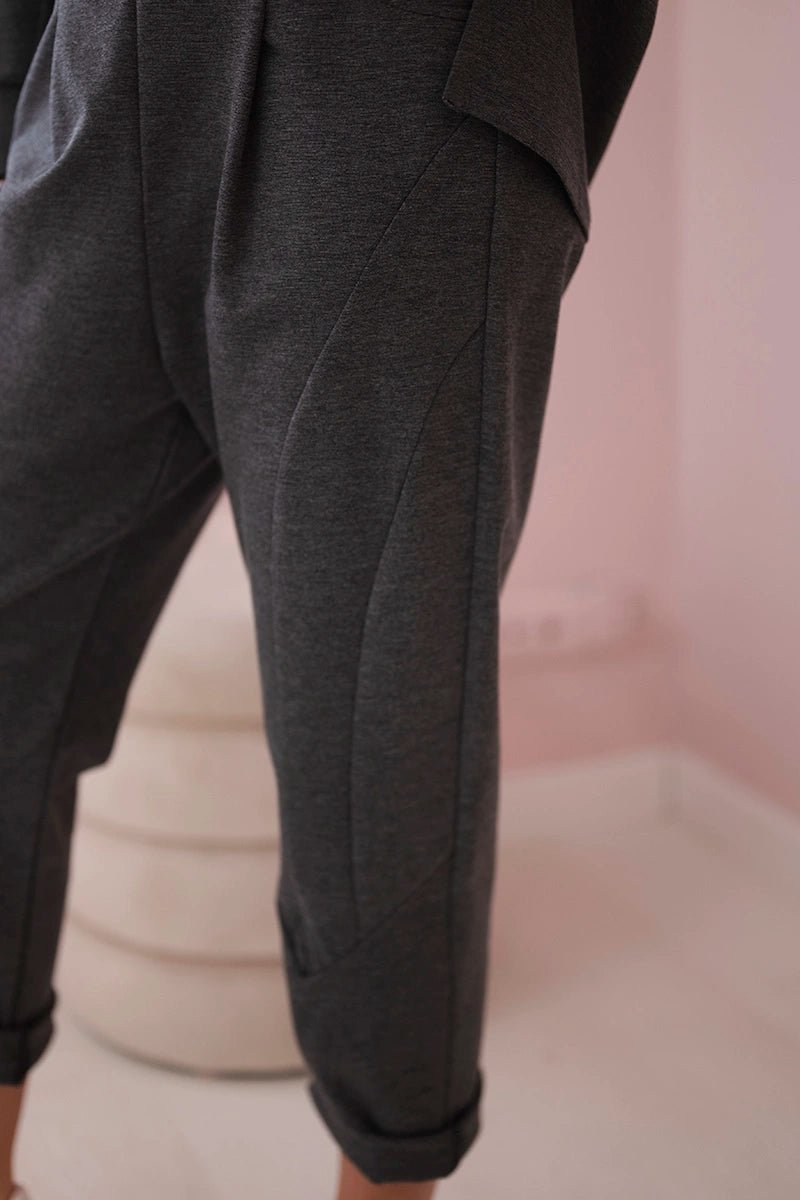 Set Milano hoodie + pants 7036T / – Graphite цвет / color | Lexline Fashion