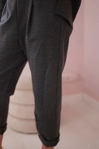 Set Milano hoodie + pants 7036T / – Graphite цвет / color | Lexline Fashion