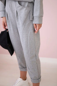 Set Milano hoodie + pants 7036T / – Gray цвет / color | Lexline Fashion
