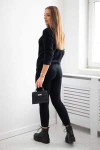 Set of blouse and pants 2021 - 6 / – Black цвет / color | Lexline Fashion
