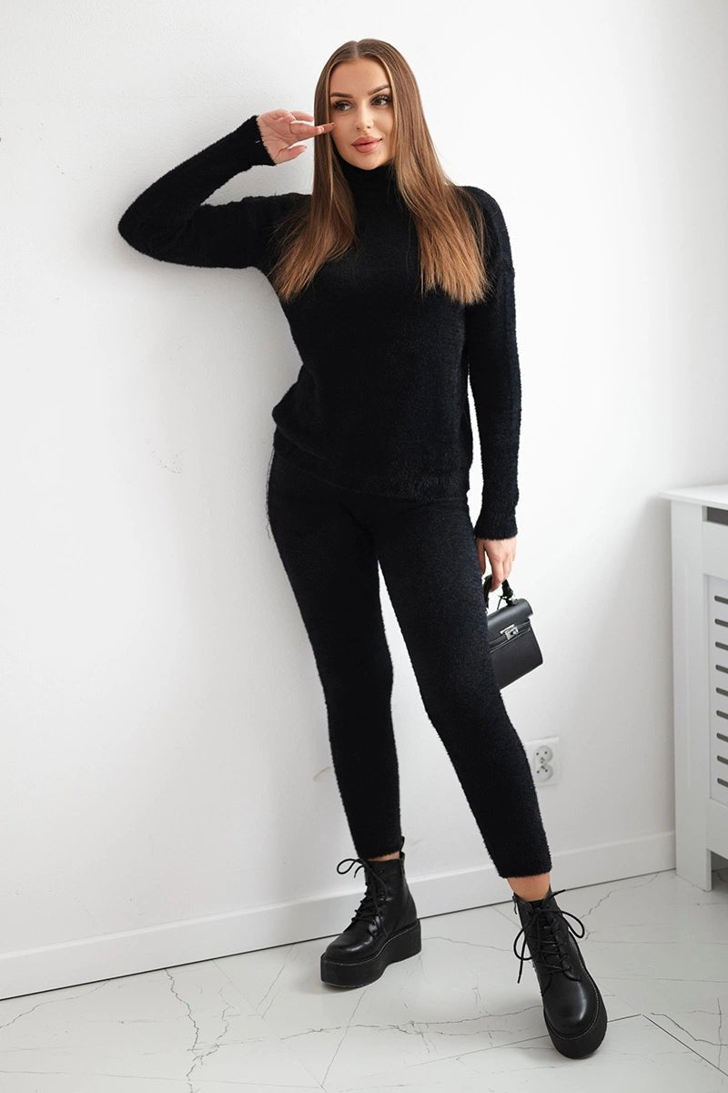 Set of blouse and pants 2021 - 6 / – Black цвет / color | Lexline Fashion