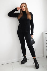 Set of blouse and pants 2021 - 6 / – Black цвет / color | Lexline Fashion