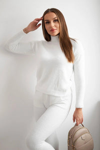 Set of blouse and pants 2021 - 6 / – Ecru цвет / color | Lexline Fashion