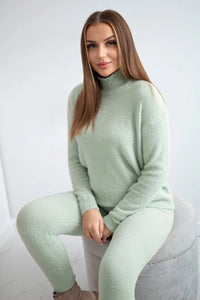 Set of blouse and pants 2021 - 6 / – Mint || Dark цвет / color | Lexline Fashion