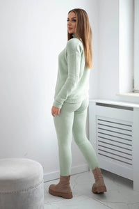 Set of blouse and pants 2021 - 6 / – Mint || Dark цвет / color | Lexline Fashion