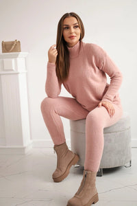 Set of blouse and pants 2021 - 6 / – Powder || Dark цвет / color | Lexline Fashion