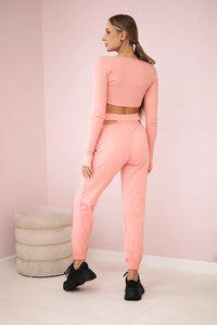Set of Blouse and Pants 9340 / – Apricot цвет / color | Lexline Fashion