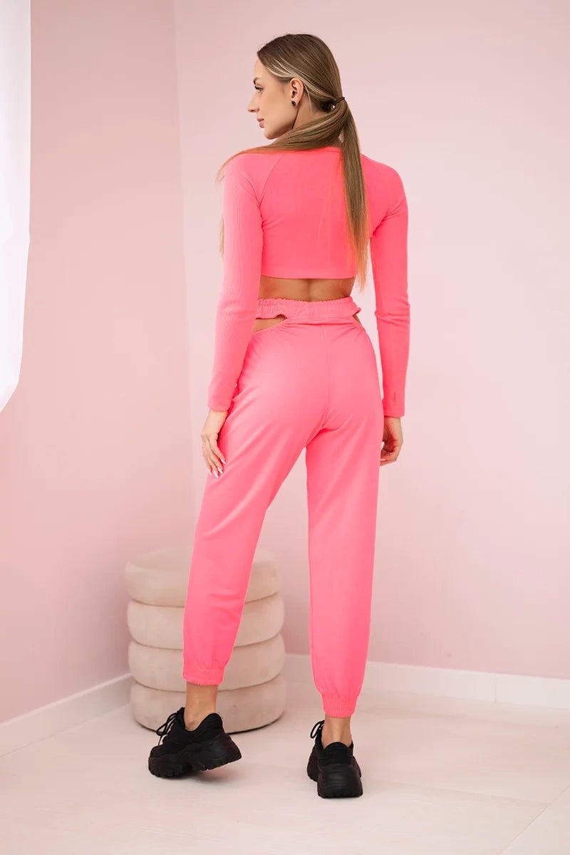 Set of Blouse and Pants 9340 / – Neon pink цвет / color | Lexline Fashion