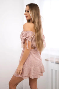 Set of blouse and skirt 9275 / – Cappuccino цвет / color | Lexline Fashion