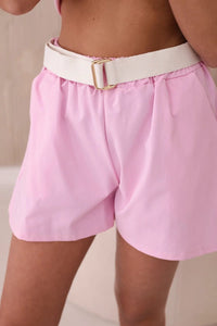 Set of blouse + shorts with a print 6919D / – Light || Pink цвет / color | Lexline Fashion
